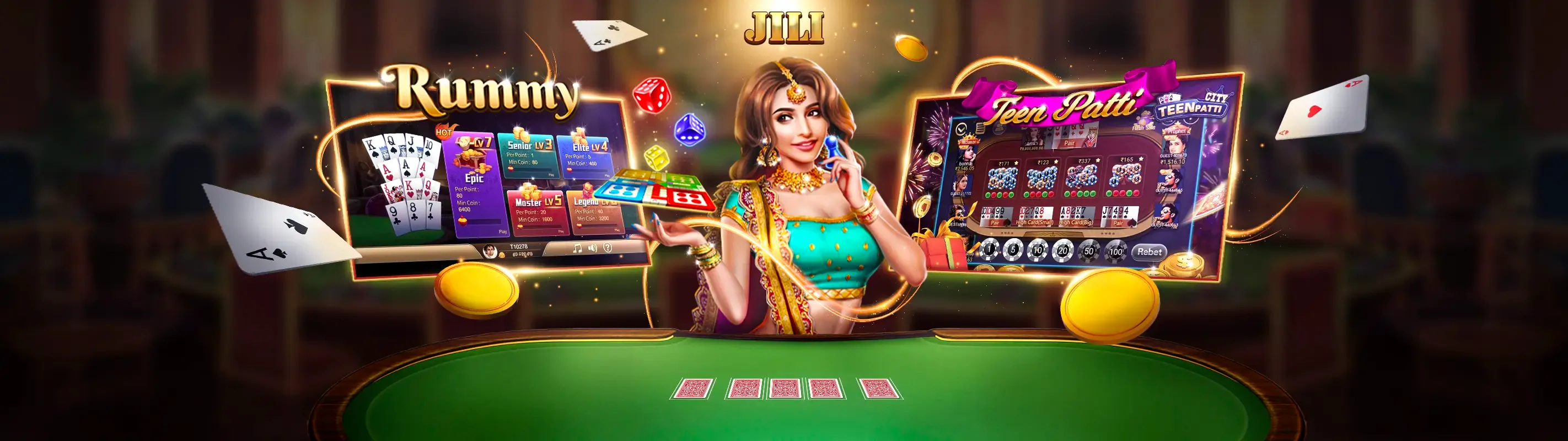 Bàn chơi thứ tự bài poker với Sảnh Hoàng Gia